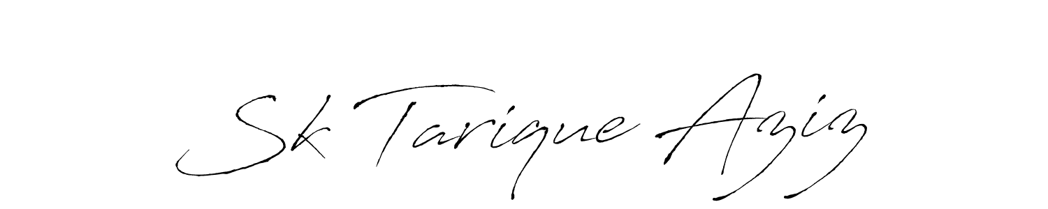 It looks lik you need a new signature style for name Sk Tarique Aziz. Design unique handwritten (Antro_Vectra) signature with our free signature maker in just a few clicks. Sk Tarique Aziz signature style 6 images and pictures png