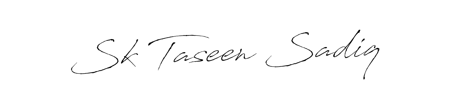 How to make Sk Taseen Sadiq signature? Antro_Vectra is a professional autograph style. Create handwritten signature for Sk Taseen Sadiq name. Sk Taseen Sadiq signature style 6 images and pictures png