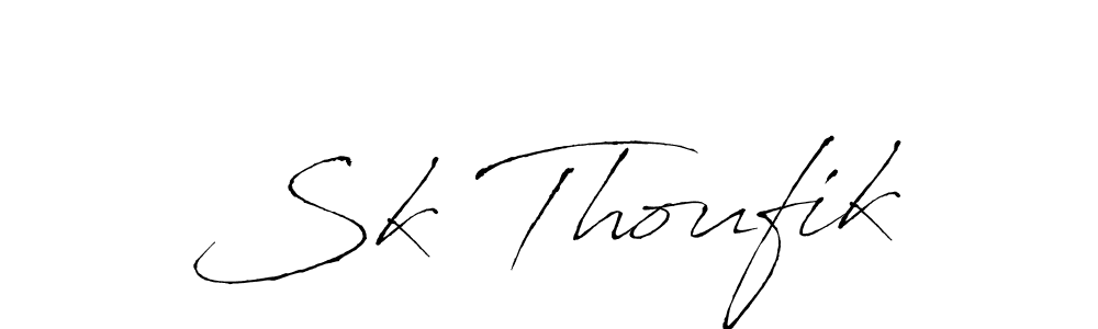 Also You can easily find your signature by using the search form. We will create Sk Thoufik name handwritten signature images for you free of cost using Antro_Vectra sign style. Sk Thoufik signature style 6 images and pictures png
