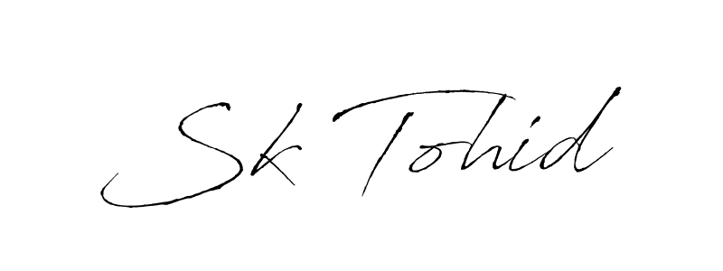 Sk Tohid stylish signature style. Best Handwritten Sign (Antro_Vectra) for my name. Handwritten Signature Collection Ideas for my name Sk Tohid. Sk Tohid signature style 6 images and pictures png