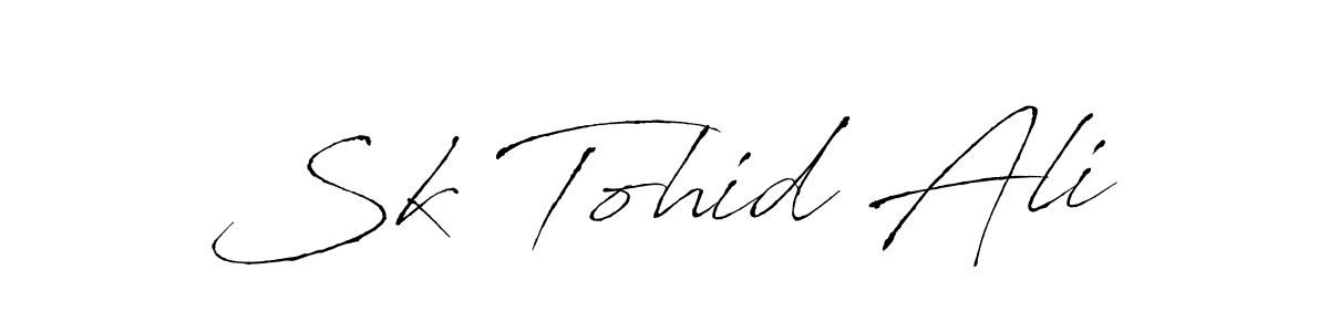 Use a signature maker to create a handwritten signature online. With this signature software, you can design (Antro_Vectra) your own signature for name Sk Tohid Ali. Sk Tohid Ali signature style 6 images and pictures png