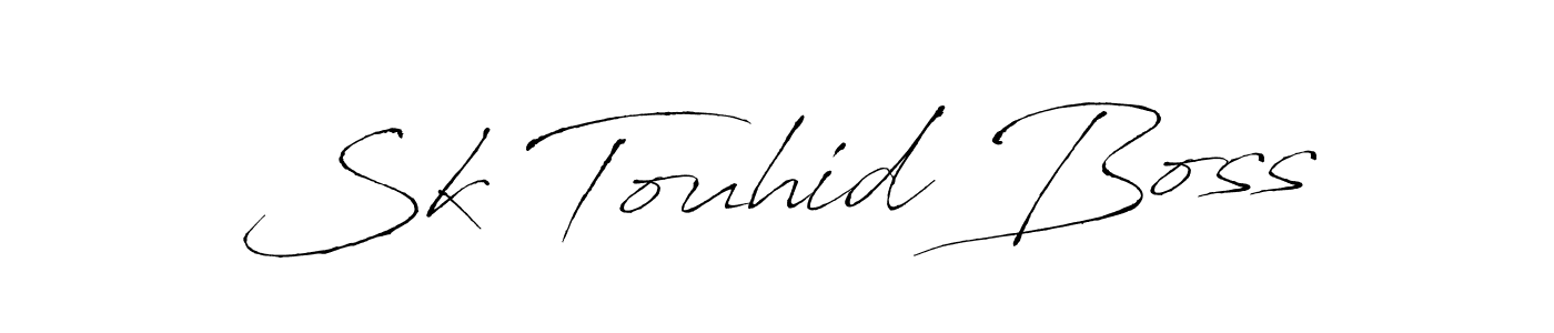 Create a beautiful signature design for name Sk Touhid Boss. With this signature (Antro_Vectra) fonts, you can make a handwritten signature for free. Sk Touhid Boss signature style 6 images and pictures png