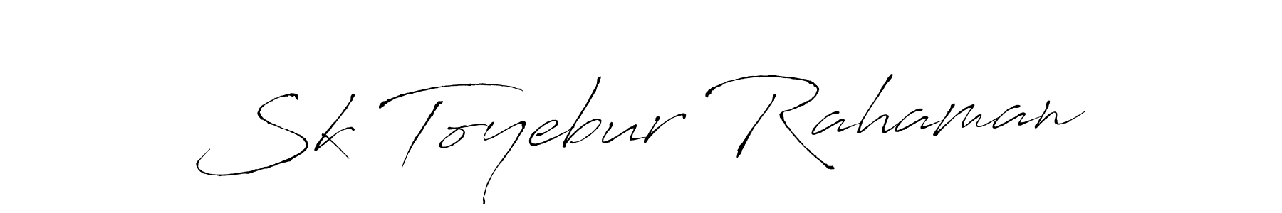 Make a beautiful signature design for name Sk Toyebur Rahaman. With this signature (Antro_Vectra) style, you can create a handwritten signature for free. Sk Toyebur Rahaman signature style 6 images and pictures png