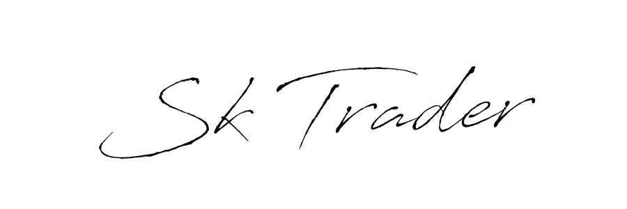Also we have Sk Trader name is the best signature style. Create professional handwritten signature collection using Antro_Vectra autograph style. Sk Trader signature style 6 images and pictures png
