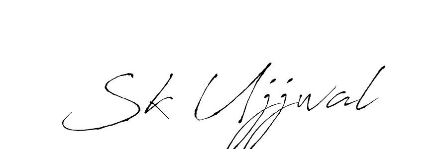 Sk Ujjwal stylish signature style. Best Handwritten Sign (Antro_Vectra) for my name. Handwritten Signature Collection Ideas for my name Sk Ujjwal. Sk Ujjwal signature style 6 images and pictures png