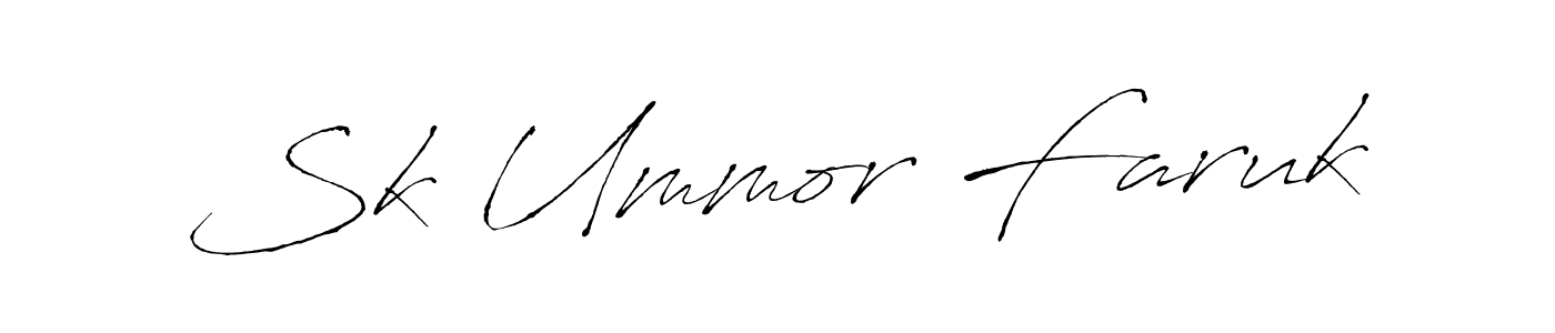 How to make Sk Ummor Faruk signature? Antro_Vectra is a professional autograph style. Create handwritten signature for Sk Ummor Faruk name. Sk Ummor Faruk signature style 6 images and pictures png