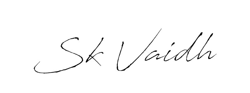 Similarly Antro_Vectra is the best handwritten signature design. Signature creator online .You can use it as an online autograph creator for name Sk Vaidh. Sk Vaidh signature style 6 images and pictures png