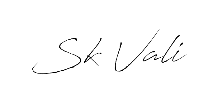 Similarly Antro_Vectra is the best handwritten signature design. Signature creator online .You can use it as an online autograph creator for name Sk Vali. Sk Vali signature style 6 images and pictures png