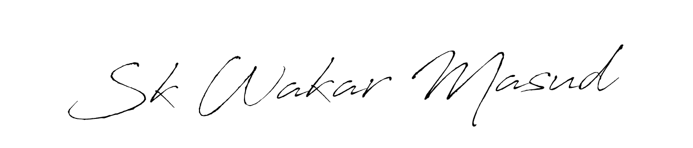 This is the best signature style for the Sk Wakar Masud name. Also you like these signature font (Antro_Vectra). Mix name signature. Sk Wakar Masud signature style 6 images and pictures png