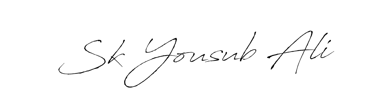 You can use this online signature creator to create a handwritten signature for the name Sk Yousub Ali. This is the best online autograph maker. Sk Yousub Ali signature style 6 images and pictures png