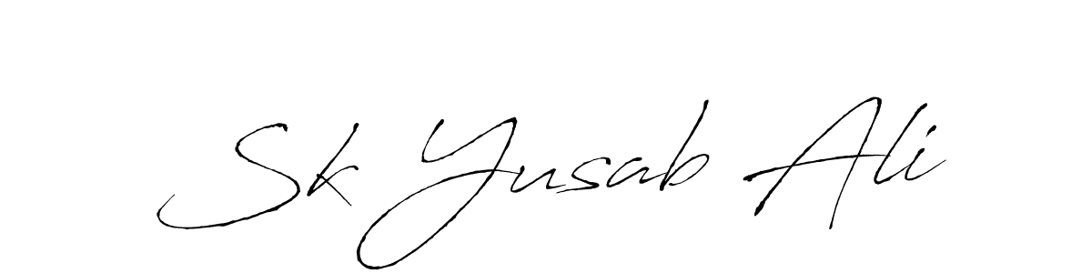 Also You can easily find your signature by using the search form. We will create Sk Yusab Ali name handwritten signature images for you free of cost using Antro_Vectra sign style. Sk Yusab Ali signature style 6 images and pictures png