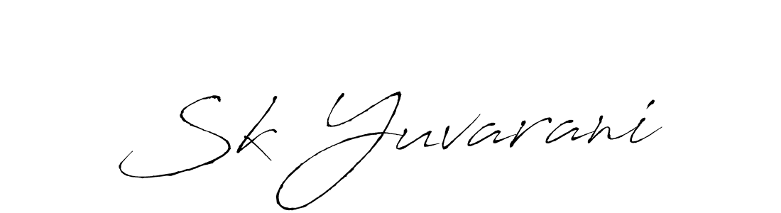 Once you've used our free online signature maker to create your best signature Antro_Vectra style, it's time to enjoy all of the benefits that Sk Yuvarani name signing documents. Sk Yuvarani signature style 6 images and pictures png