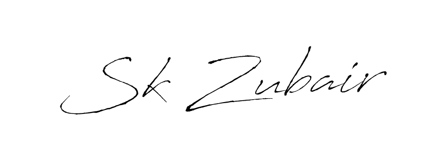 Make a beautiful signature design for name Sk Zubair. With this signature (Antro_Vectra) style, you can create a handwritten signature for free. Sk Zubair signature style 6 images and pictures png