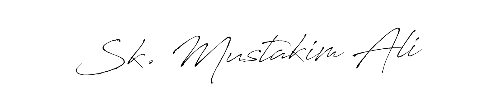 Sk. Mustakim Ali stylish signature style. Best Handwritten Sign (Antro_Vectra) for my name. Handwritten Signature Collection Ideas for my name Sk. Mustakim Ali. Sk. Mustakim Ali signature style 6 images and pictures png