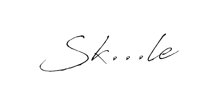 Sk...le stylish signature style. Best Handwritten Sign (Antro_Vectra) for my name. Handwritten Signature Collection Ideas for my name Sk...le. Sk...le signature style 6 images and pictures png