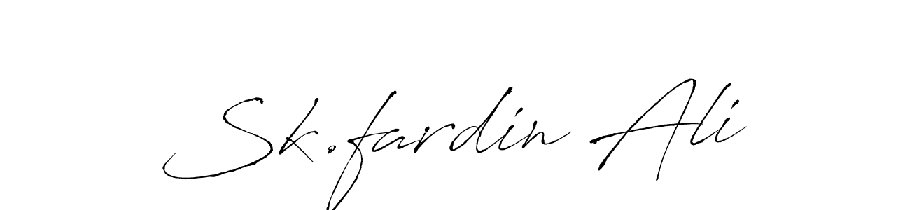 The best way (Antro_Vectra) to make a short signature is to pick only two or three words in your name. The name Sk.fardin Ali include a total of six letters. For converting this name. Sk.fardin Ali signature style 6 images and pictures png