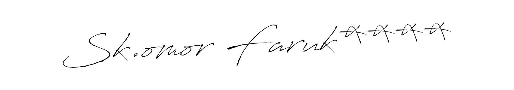 Make a beautiful signature design for name Sk.omor Faruk****. With this signature (Antro_Vectra) style, you can create a handwritten signature for free. Sk.omor Faruk**** signature style 6 images and pictures png