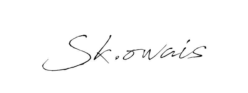 How to make Sk.owais name signature. Use Antro_Vectra style for creating short signs online. This is the latest handwritten sign. Sk.owais signature style 6 images and pictures png