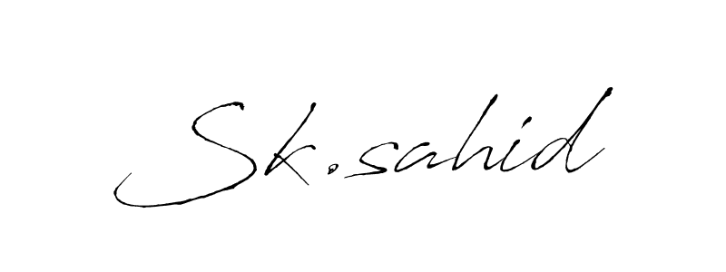 You should practise on your own different ways (Antro_Vectra) to write your name (Sk.sahid) in signature. don't let someone else do it for you. Sk.sahid signature style 6 images and pictures png