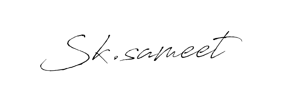 Similarly Antro_Vectra is the best handwritten signature design. Signature creator online .You can use it as an online autograph creator for name Sk.sameet. Sk.sameet signature style 6 images and pictures png