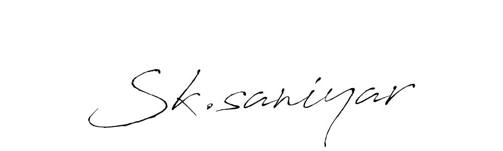 if you are searching for the best signature style for your name Sk.saniyar. so please give up your signature search. here we have designed multiple signature styles  using Antro_Vectra. Sk.saniyar signature style 6 images and pictures png