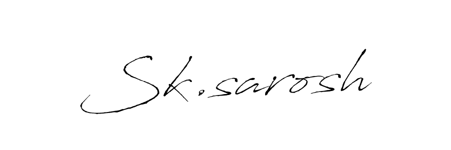 if you are searching for the best signature style for your name Sk.sarosh. so please give up your signature search. here we have designed multiple signature styles  using Antro_Vectra. Sk.sarosh signature style 6 images and pictures png