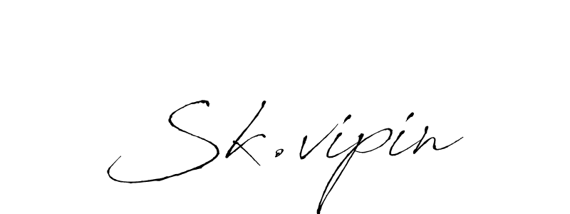 Once you've used our free online signature maker to create your best signature Antro_Vectra style, it's time to enjoy all of the benefits that Sk.vipin name signing documents. Sk.vipin signature style 6 images and pictures png