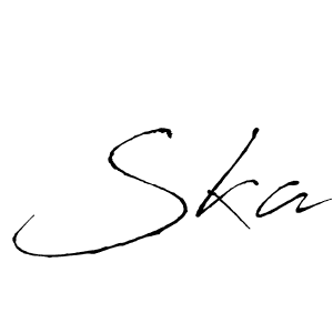 Also we have Ska name is the best signature style. Create professional handwritten signature collection using Antro_Vectra autograph style. Ska signature style 6 images and pictures png