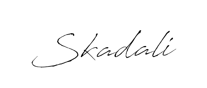 Also we have Skadali name is the best signature style. Create professional handwritten signature collection using Antro_Vectra autograph style. Skadali signature style 6 images and pictures png