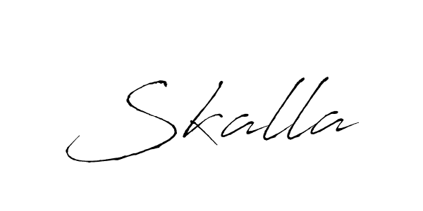How to Draw Skalla signature style? Antro_Vectra is a latest design signature styles for name Skalla. Skalla signature style 6 images and pictures png