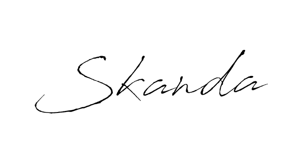 It looks lik you need a new signature style for name Skanda. Design unique handwritten (Antro_Vectra) signature with our free signature maker in just a few clicks. Skanda signature style 6 images and pictures png