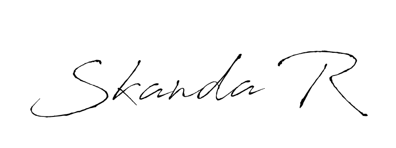 It looks lik you need a new signature style for name Skanda R. Design unique handwritten (Antro_Vectra) signature with our free signature maker in just a few clicks. Skanda R signature style 6 images and pictures png