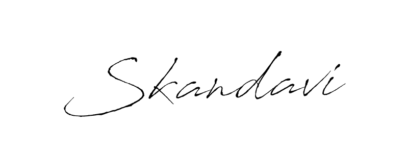 Skandavi stylish signature style. Best Handwritten Sign (Antro_Vectra) for my name. Handwritten Signature Collection Ideas for my name Skandavi. Skandavi signature style 6 images and pictures png