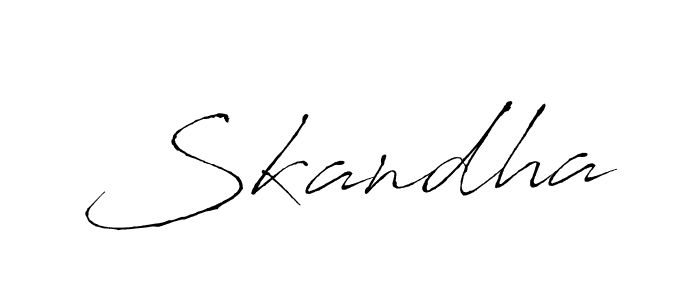 Skandha stylish signature style. Best Handwritten Sign (Antro_Vectra) for my name. Handwritten Signature Collection Ideas for my name Skandha. Skandha signature style 6 images and pictures png