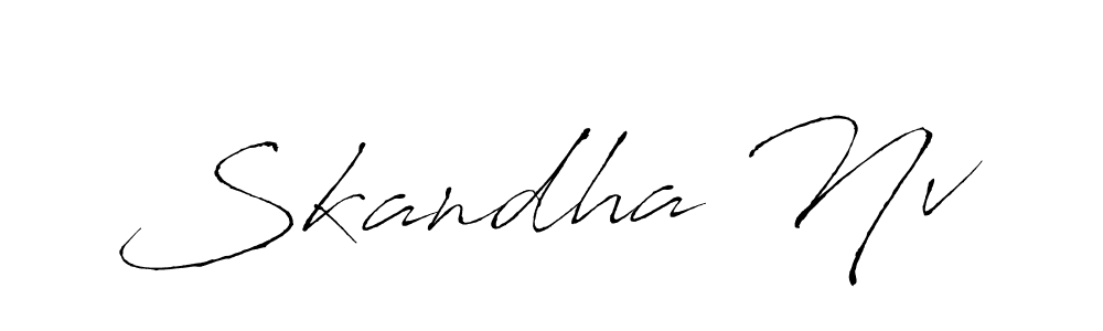 if you are searching for the best signature style for your name Skandha Nv. so please give up your signature search. here we have designed multiple signature styles  using Antro_Vectra. Skandha Nv signature style 6 images and pictures png