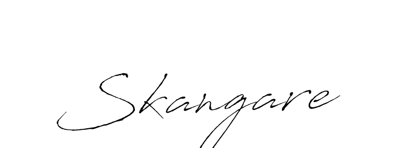 The best way (Antro_Vectra) to make a short signature is to pick only two or three words in your name. The name Skangare include a total of six letters. For converting this name. Skangare signature style 6 images and pictures png