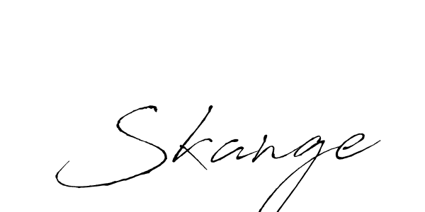Also we have Skange name is the best signature style. Create professional handwritten signature collection using Antro_Vectra autograph style. Skange signature style 6 images and pictures png