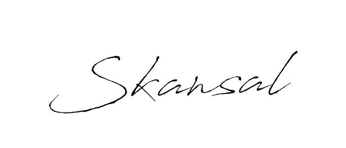 Also we have Skansal name is the best signature style. Create professional handwritten signature collection using Antro_Vectra autograph style. Skansal signature style 6 images and pictures png