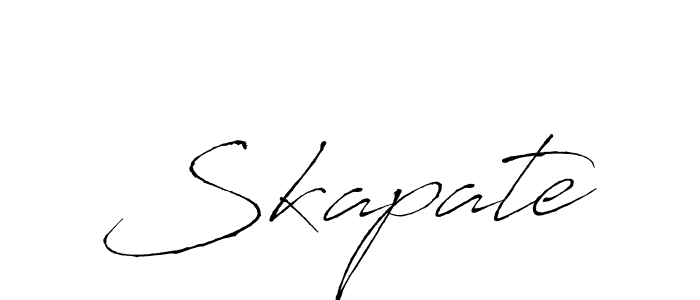 Make a beautiful signature design for name Skapate. With this signature (Antro_Vectra) style, you can create a handwritten signature for free. Skapate signature style 6 images and pictures png