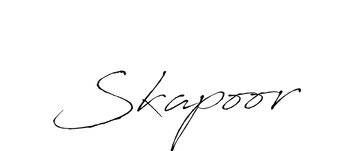 How to make Skapoor signature? Antro_Vectra is a professional autograph style. Create handwritten signature for Skapoor name. Skapoor signature style 6 images and pictures png