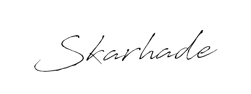 Make a short Skarhade signature style. Manage your documents anywhere anytime using Antro_Vectra. Create and add eSignatures, submit forms, share and send files easily. Skarhade signature style 6 images and pictures png