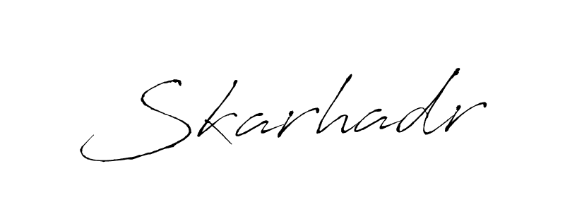 How to Draw Skarhadr signature style? Antro_Vectra is a latest design signature styles for name Skarhadr. Skarhadr signature style 6 images and pictures png