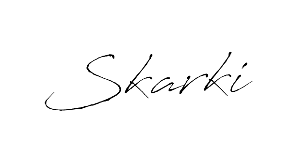 The best way (Antro_Vectra) to make a short signature is to pick only two or three words in your name. The name Skarki include a total of six letters. For converting this name. Skarki signature style 6 images and pictures png