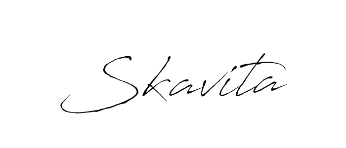 The best way (Antro_Vectra) to make a short signature is to pick only two or three words in your name. The name Skavita include a total of six letters. For converting this name. Skavita signature style 6 images and pictures png