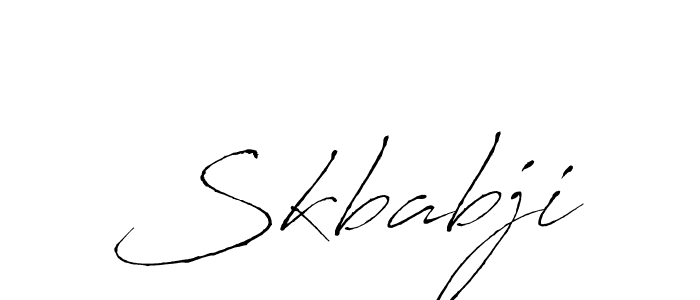 The best way (Antro_Vectra) to make a short signature is to pick only two or three words in your name. The name Skbabji include a total of six letters. For converting this name. Skbabji signature style 6 images and pictures png