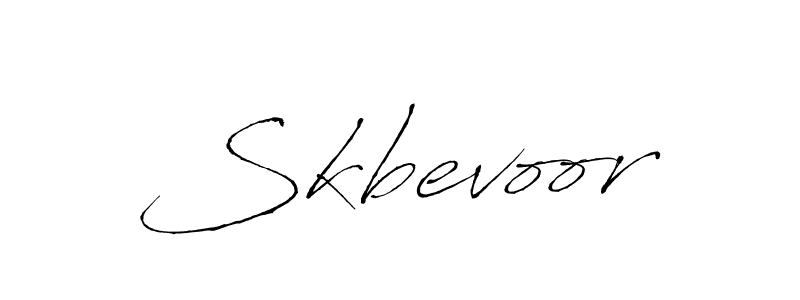 How to make Skbevoor signature? Antro_Vectra is a professional autograph style. Create handwritten signature for Skbevoor name. Skbevoor signature style 6 images and pictures png