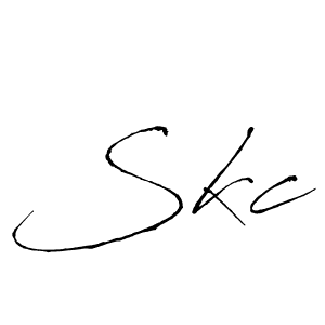 The best way (Antro_Vectra) to make a short signature is to pick only two or three words in your name. The name Skc include a total of six letters. For converting this name. Skc signature style 6 images and pictures png