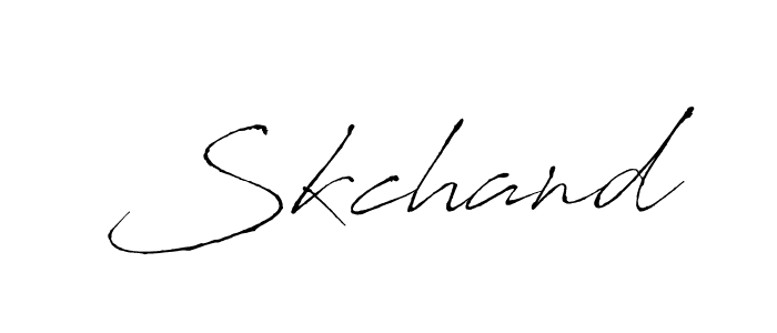 Make a beautiful signature design for name Skchand. With this signature (Antro_Vectra) style, you can create a handwritten signature for free. Skchand signature style 6 images and pictures png