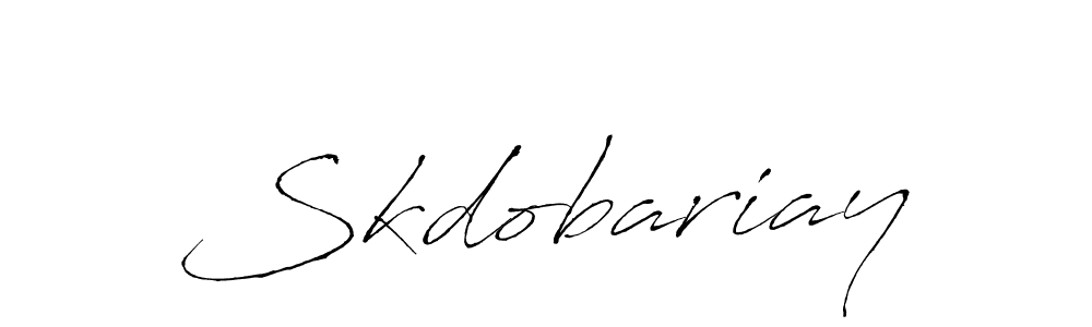 Make a beautiful signature design for name Skdobariay. With this signature (Antro_Vectra) style, you can create a handwritten signature for free. Skdobariay signature style 6 images and pictures png