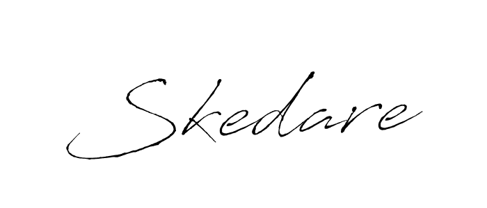 Design your own signature with our free online signature maker. With this signature software, you can create a handwritten (Antro_Vectra) signature for name Skedare. Skedare signature style 6 images and pictures png